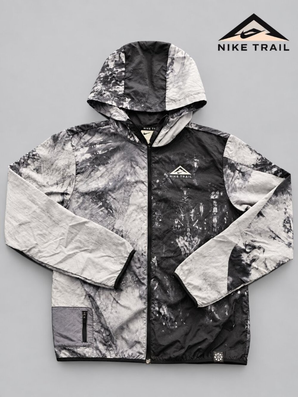 Nike Trail Repel Women's Tie Dye Running Windbreaker Jacket S DX1041-011